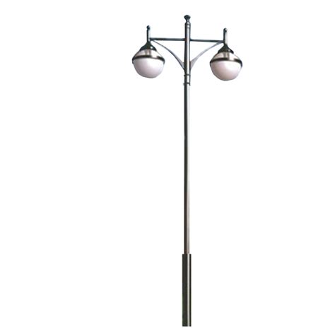 Aluminium Decorative Garden Light Pole With Dual Arms High Brightness