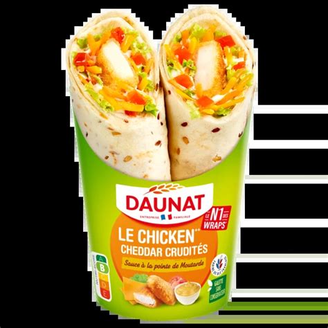 Wrap Poulet Pan Cheddar Daunat