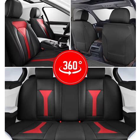 Rawakorw Car Seat Covers Fit For 2007 2023 2024 Nissan Frontier Full Set Leather Seat Cover