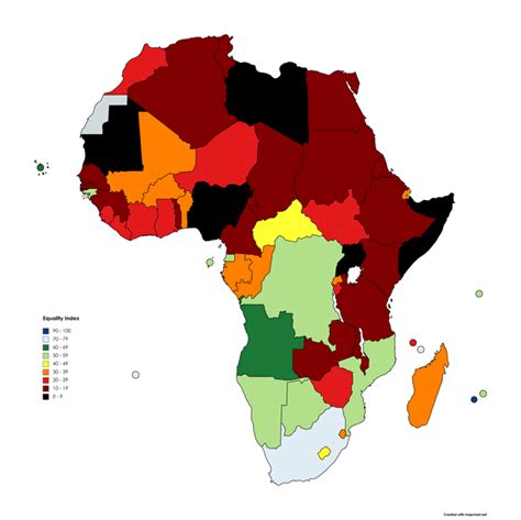 I made a map of LGBT Equality in Africa and Asia since there aren't any ...