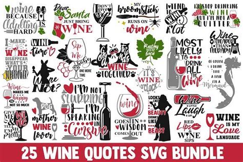 Wine Svg Bundle Funny Quotes Svg Artofit