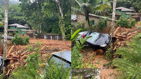 Família Fica Ilhada Após Chuvas No Litoral Norte Medo De Morrer