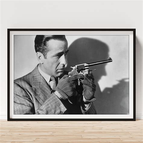 Humphrey Bogart With A Gun Art Print By Archive Photos