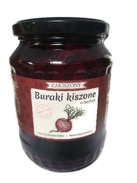 Buraki kiszone kiszone w beczkach 720ml Dania w słoikach