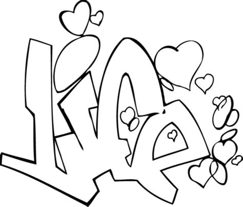 Life Graffiti coloring page | Free Printable Coloring Pages