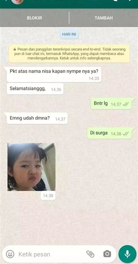 Chat Lucu Dengan Kurir Ini Bikin Ngakak Brutal Sksd Abis