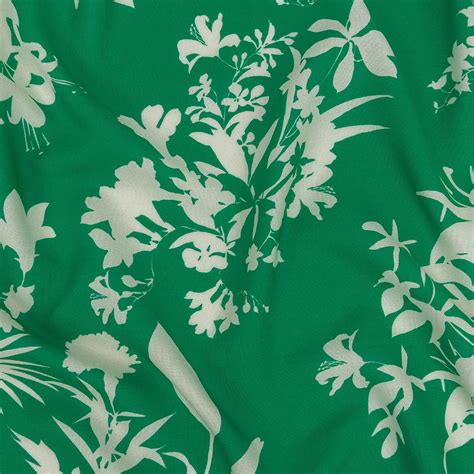 Mood Exclusive Kelly Green Brilliant Buds Sustainable Viscose And Linen