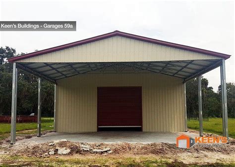 40x60x14 Metal Barn/Workshop (Installed) - Keen's Buildings