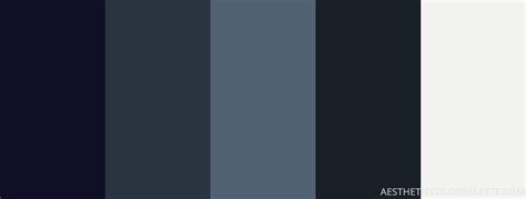 20 Dark Blue Color Palettes for Designing - Aesthetic Color Palette