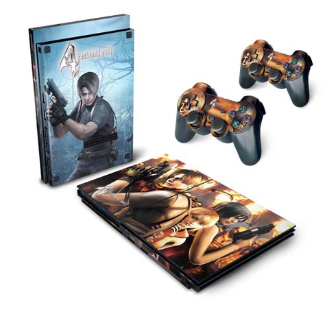 Skin PS2 Slim Adesivo Resident Evil 4 Shopee Brasil