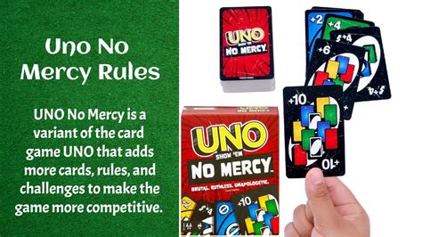 UNO No Mercy Rules And Cards