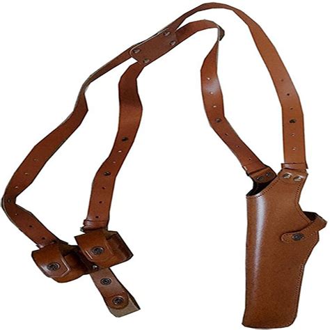 Columbus Leather Shoulder Holster with Bullet Pouches