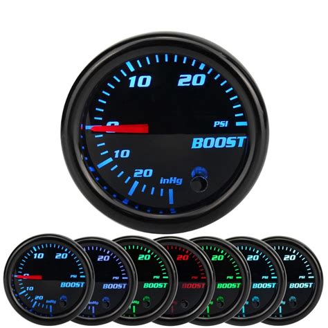 Colico Universal Car Vehicle Inch Mm Pointer Turbo Boost Gauge Meter