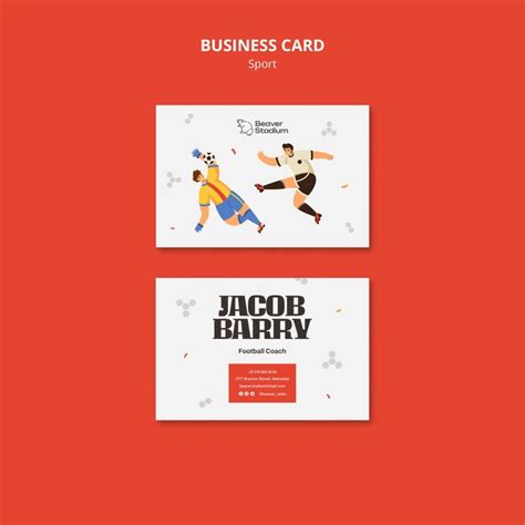 Free Psd Sport Concept Business Card Template