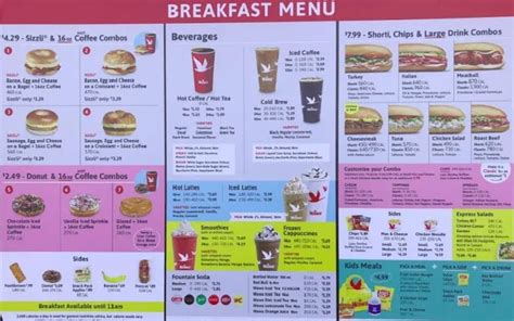 Wawa Breakfast Menu Hours And Prices In