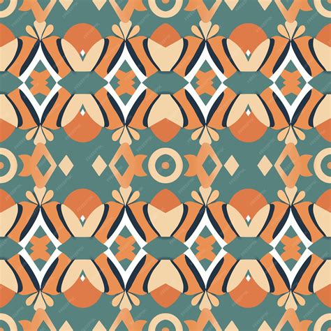 Premium Photo Seamless Pattern Retro Vintage Style 90 Boho Batik