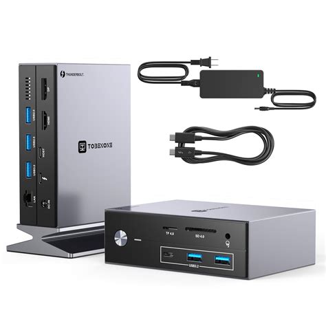 Buy Tobenone Thunderbolt 4 Dock With Power Adapter Thunderbolt Certified Dual Triple 4k 60hz