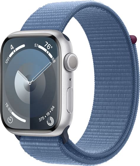 Apple Watch S Mm Gps Silver Alu Winter Blue Sportloop Elgiganten