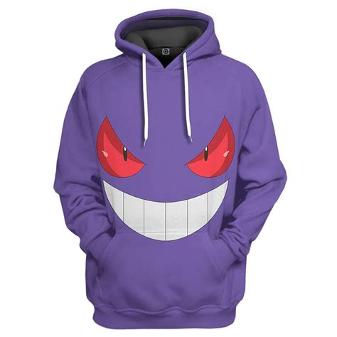 3d Pokémon Gengar Hoodie Pokemon Store