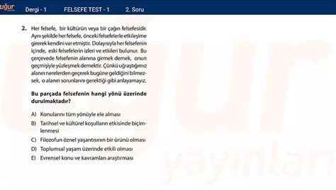 Felsefe Konu Test Soru Dailymotion Video