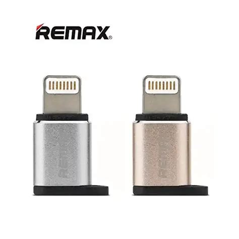 REMAX Visual RA USB2 Micro USB To Lightning Adapter For Apple GOLD