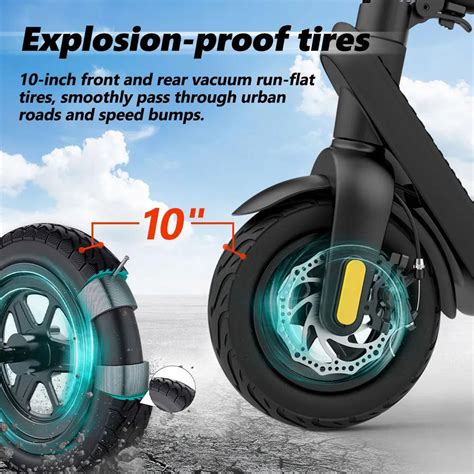 Aovo X Plus Electric Scooter Explosion Proof Tire Grey