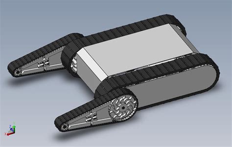 双摇臂履带底盘sw16可编辑solidworks 2016模型图纸下载 懒石网