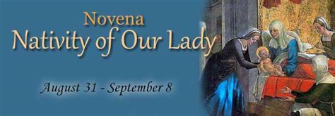 Novena For The Nativity Of Our Lady Feast September 8 Our Blessed Mother Prayers And Novenas