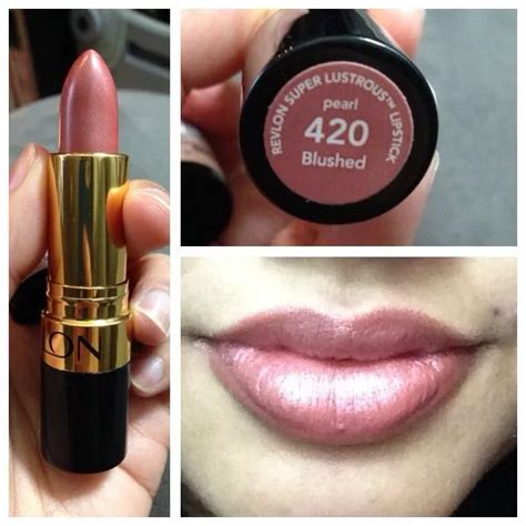 Revlon Lipstick Levres Pearl Super Lustrous 420 Blushed Val 15€ Neuf