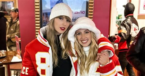 Taylor Swift & Brittany Mahomes Wear Matching Chiefs Jackets: Photos