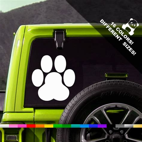 Hund Pfote Auto Vinyl Aufkleber Hund Pfoten Lkw Oder Etsy