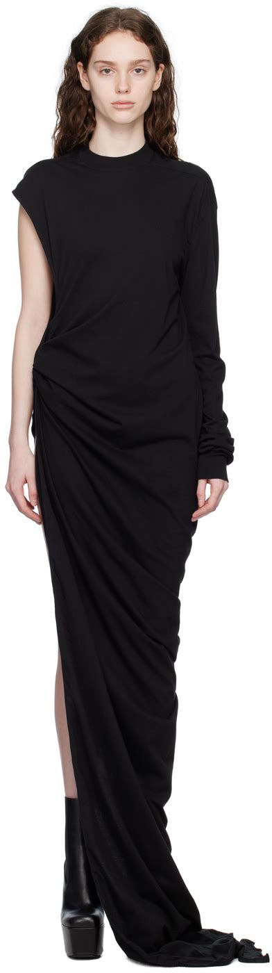 Rick Owens Drkshdw Black Edfu Maxi Dress Rick Owens Drkshdw