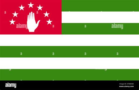 High Detailed Flag Of Abkhazia National Abkhazia Flag Republic Of