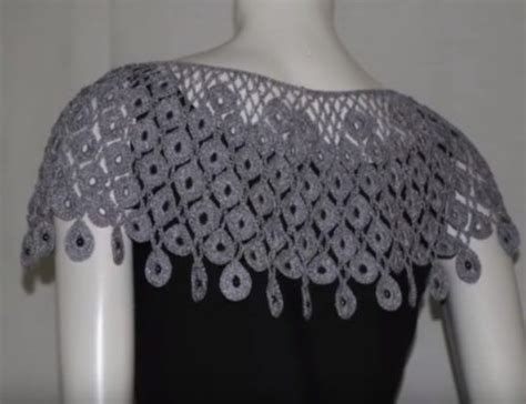 Cómo Tejer un Elegante Cuello a Crochet Paso a Paso Crochet dress