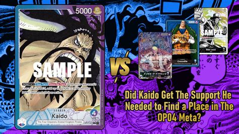 Op Blue Purple Kaido Deck Profile Gameplay Does New Support