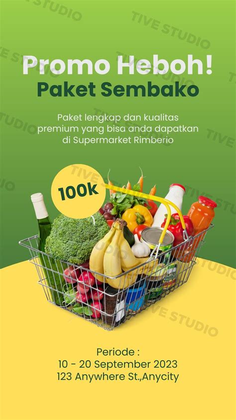 promo paket sembako | Canvas, Modern, Supermarket