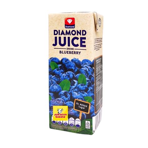 Jual Diamond Juice Blueberry Uht No Added Sugar 200ml Shopee Indonesia