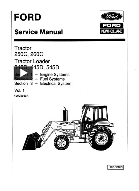 Ppt Ford New Holland D Tractor Loader Service Repair Manual