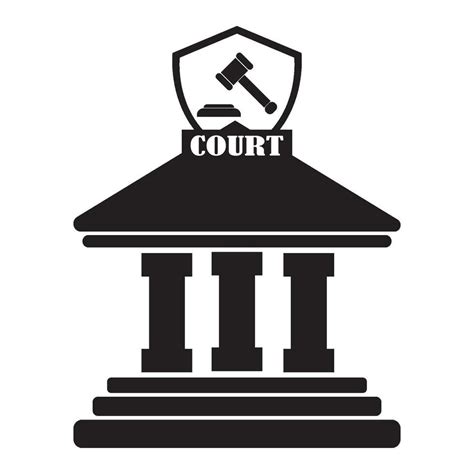 court icon logo vector design template 36875895 Vector Art at Vecteezy