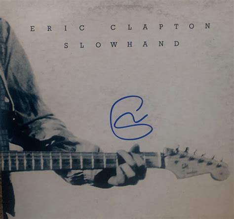 Signed Eric Clapton Signed Slowhand Album