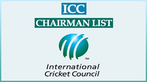 ICC Chairman List from 1989 to 2025 | ICC President List from 1989 to 2025