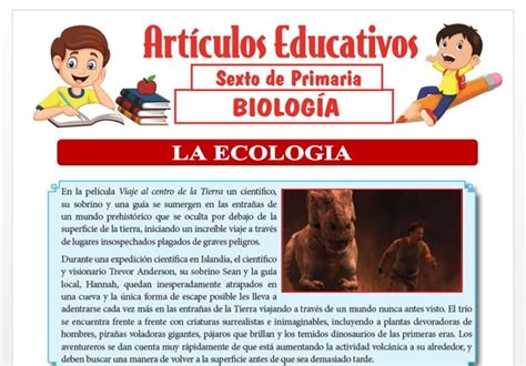 Ficha De La Ecología Para Sexto De Primaria