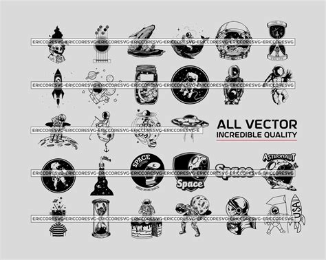 Astronaut Clipart Astronaut SVG Cut Files Space Svg Rocket Svg Moon