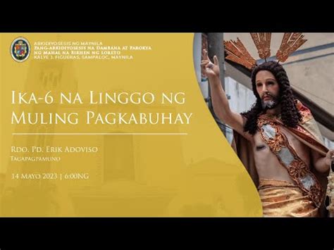 𝐋𝐈𝐕𝐄 6 00NG Ika anim Linggo ng Pasko ng Muling Pagkabuhay YouTube