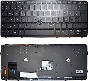 Keyboard For HP Elitebook 720 G1 G2 725 820 With Backlight Frame