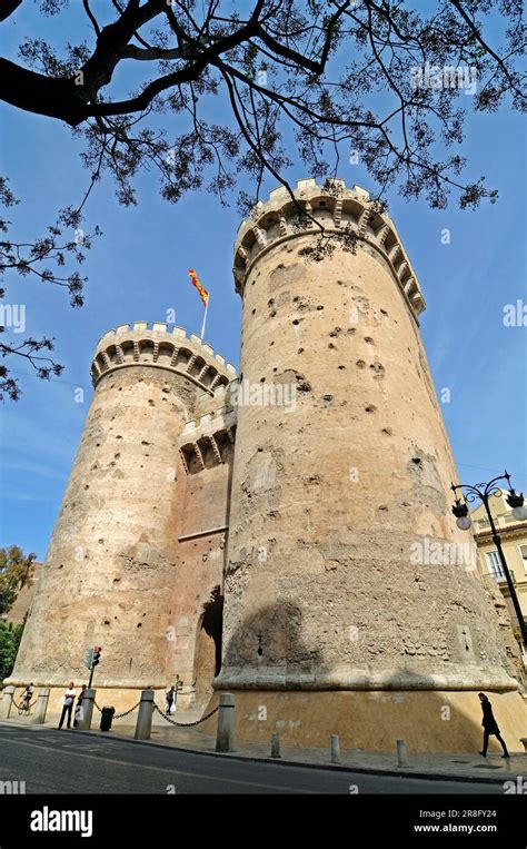 Torres De Quart Valencia Spain City Tower City Towers Stock Photo