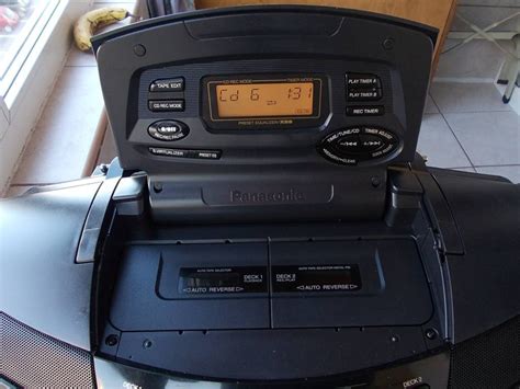 Radio PANASONIC Rx-Ed77 Cobra dublu casetofon,cd,telecomanda,boombox ...