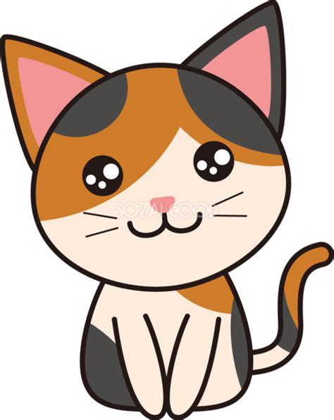 三毛猫 猫無料イラスト32003 素材good