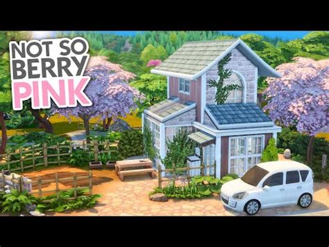 Not So Berry Tiny House Pink The Sims Speed Build Youtube Sims