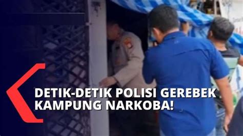 Lima Pengguna Narkoba Ditangkap Saat Polisi Gerebek Kampung Narkoba Di